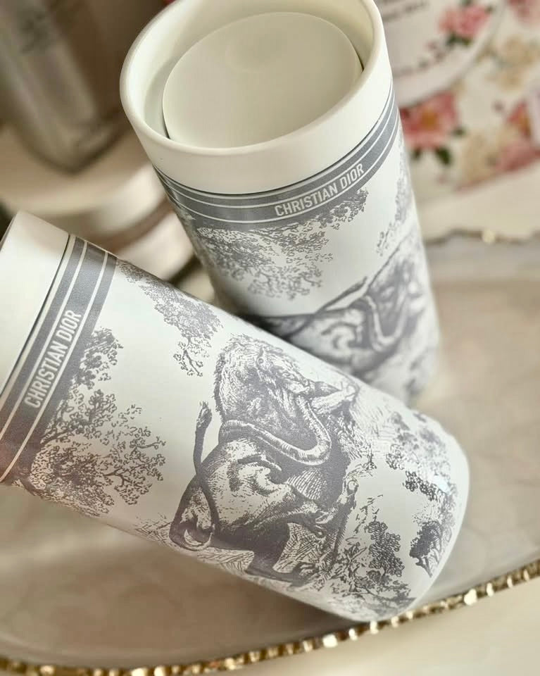 CHRISTIAN DIOR VIP Toile de Jouy Insulated Tumbler In Gray  - GWP