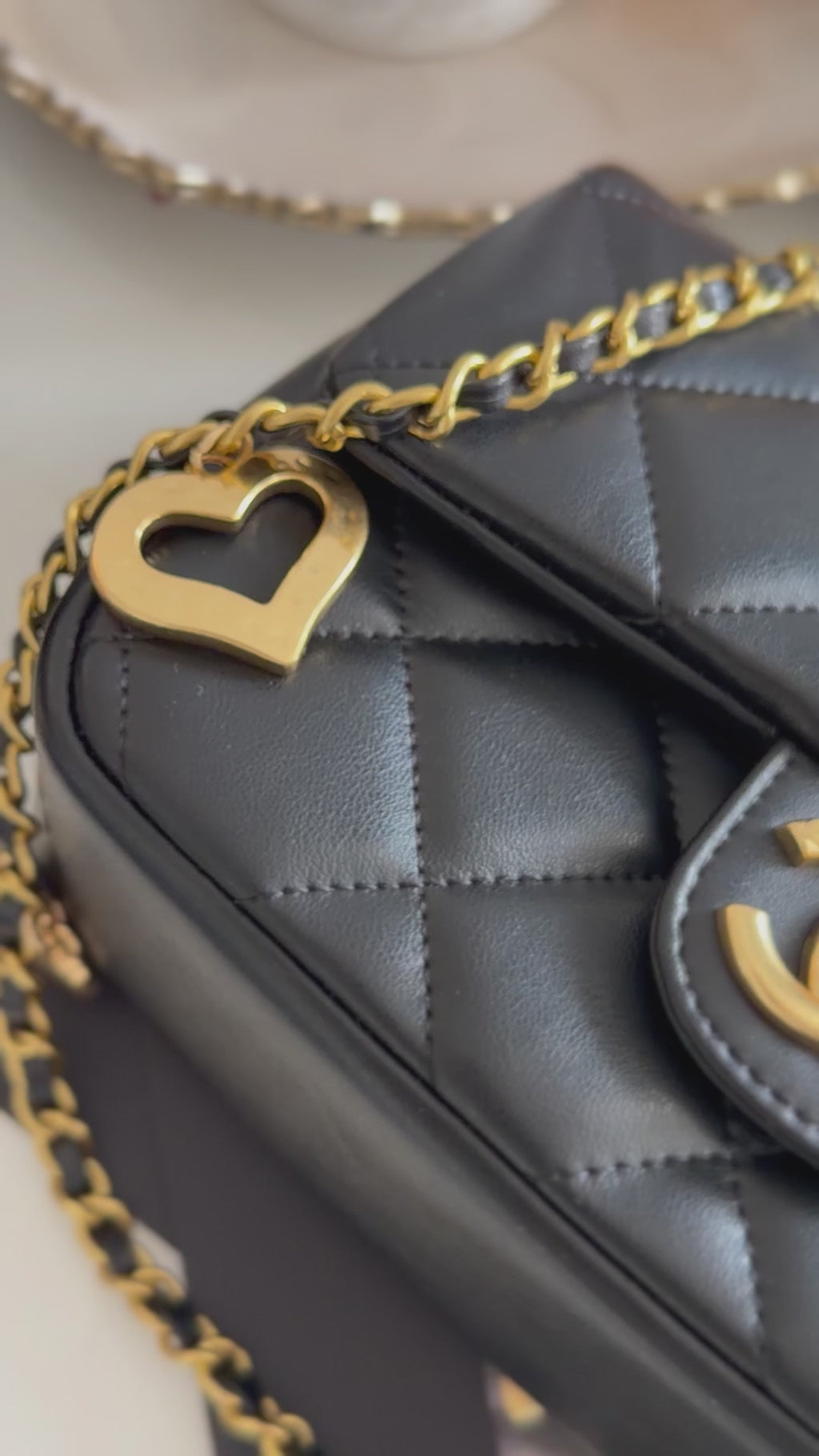 Chanel Lambskin Alike - Exclusive GWP bag with 5 charm