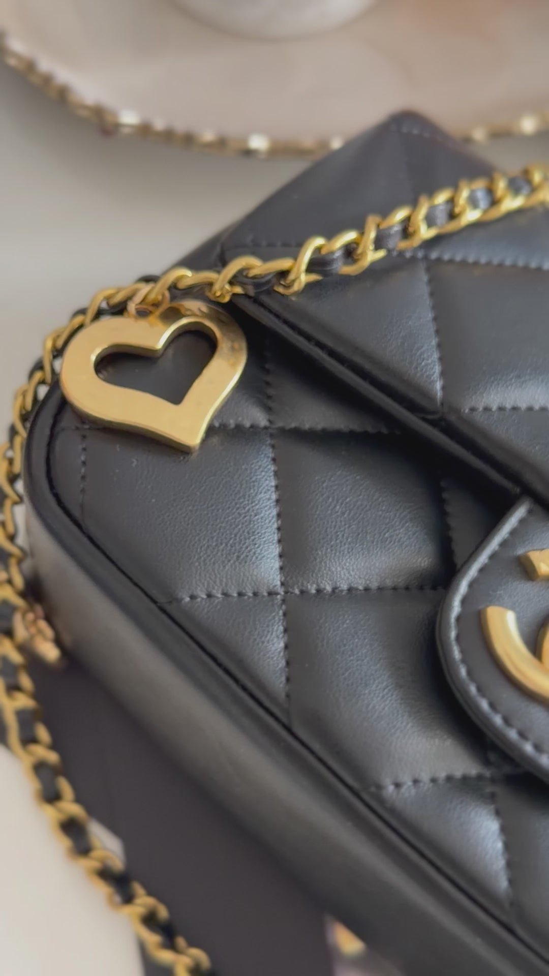 Chanel Lambskin Alike - Exclusive GWP bag with 5 charm